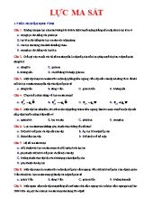 25 Câu trắc nghiệm Vật lí 10 - Bài 18 Lực ma sát (Có đáp án)